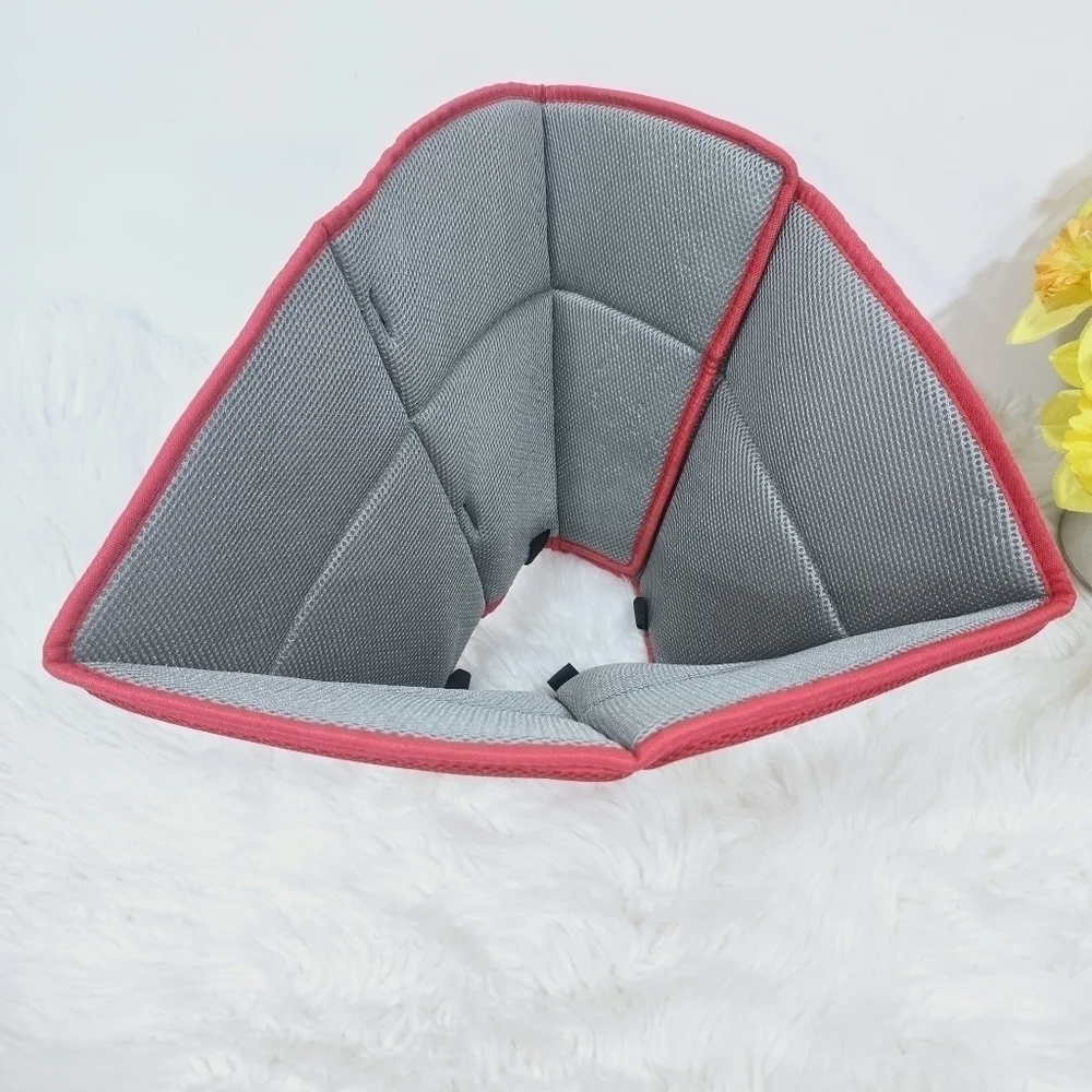 Kuoser dog cone,adjustable dog cone collar red size XL new
